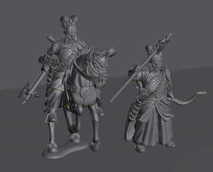 Chariot Raiders King | 28mm Scale Fantasy War Machine Miniatures
