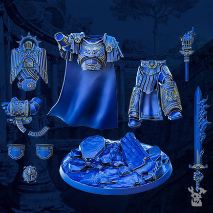 Quintus Aexius The Conditor | 32/28mm Heroic-Scale Sci-Fi Heavy Power Armour Infantry Leader