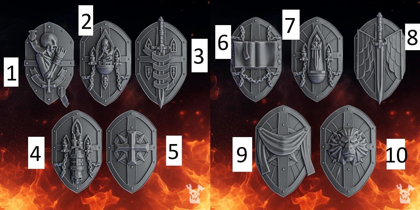 Pactum Aeternum Conversion Bits | Weapons, Shield and Armour Accessories for 28-32mm Sci-Fi Miniatures