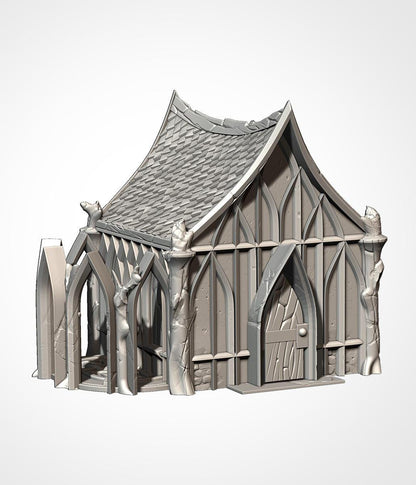 Wood Elf Village | 32/28mm Wargaming Scenery and Miniature Terrain
