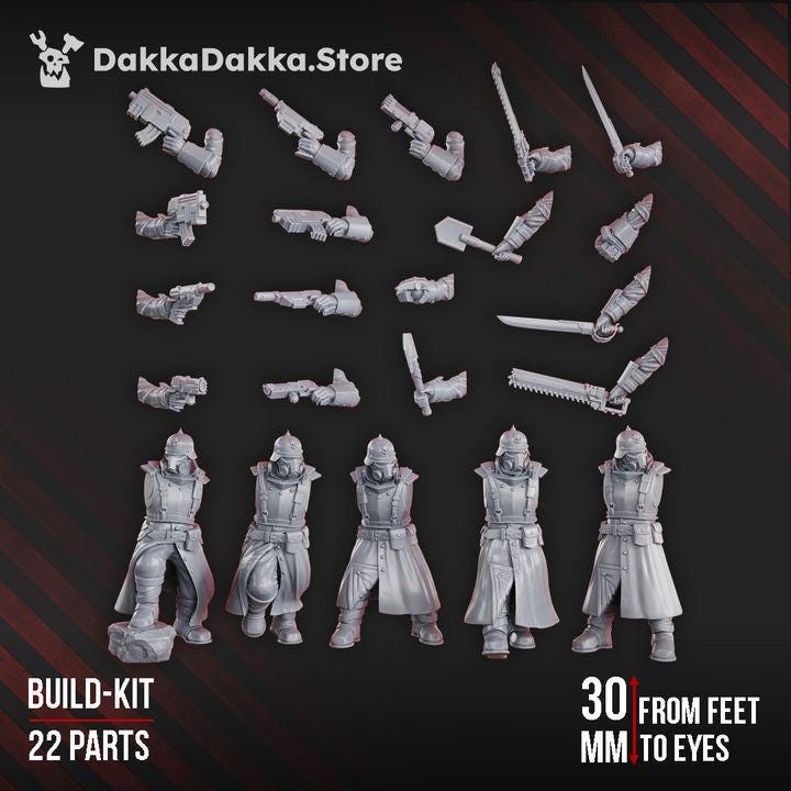 Guard Lead Detachment | 32/28mm Heroic-Scale Sci-Fi Infantry