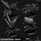 Cursed Elves Gun Ships | 8mm Epic Scale Sci-Fi Vehicle Miniatures