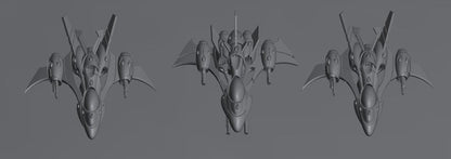 Tech Elves Fighters | 8mm Epic Scale Sci-Fi Vehicle Miniatures