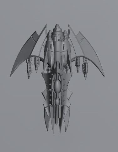 Cursed Elves Fleet Scale Cruiser | Space Fleet Scale Sci-Fi Miniatures