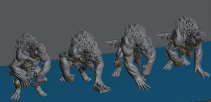 Werewolves | 28mm Scale Fantasy Monster Miniatures