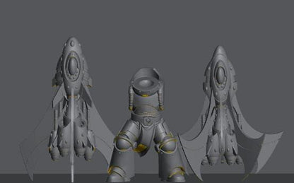 Tech Elves Fleet Scale Cruiser | Space Fleet Scale Sci-Fi Miniatures