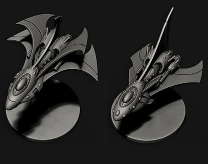 Tech Elves Fleet Scale Cruiser | Space Fleet Scale Sci-Fi Miniatures
