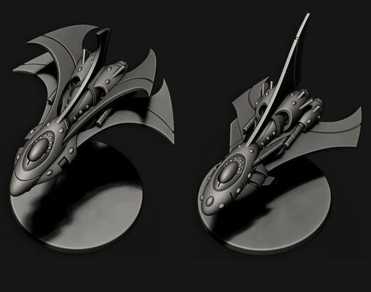 Tech Elves Fleet Scale Cruiser | Space Fleet Scale Sci-Fi Miniatures