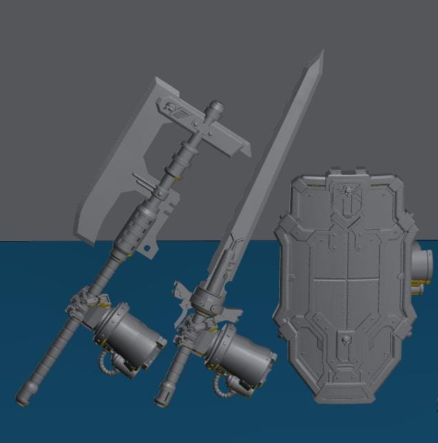 Guardian Titan Miniature | 32/28mm Heroic-Scale Sci-Fi War Engine