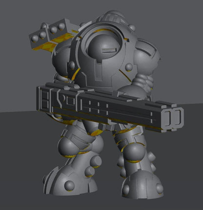 Skyborn Heavy Battlesuits | 8mm Epic Scale Sci-Fi Walker Miniature