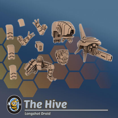 Hive Droid Longshot | 32/28mm Heroic-Scale Sci-Fi Infantry Miniatures