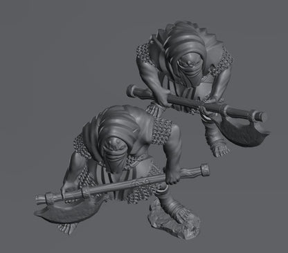 Troglodyte Executioners | 28mm Scale Fantasy Infantry Miniatures