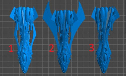 Tech Elves Fleet Scale Dreadnaught | Space Fleet Scale Sci-Fi Miniatures