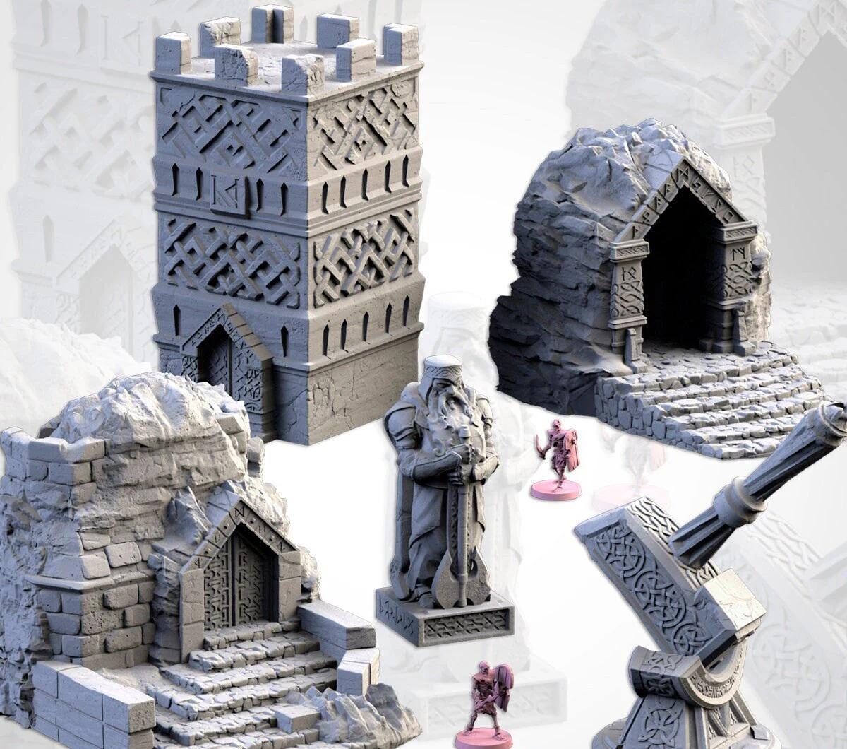 Dwarven Constructions | 32/28mm Wargaming Scenery and Miniature Terrain