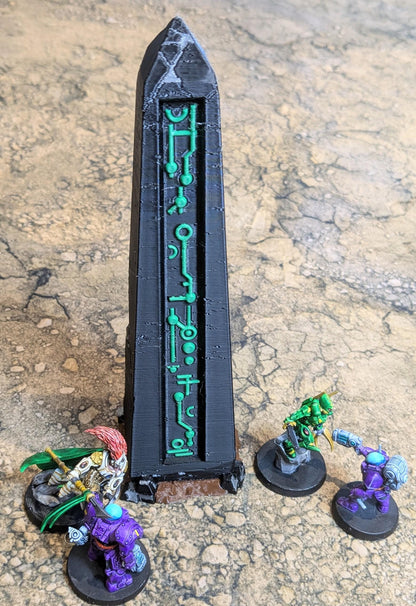 Multi Colour Xenos Monoliths | 32/28mm Wargaming Scenery and Miniature Terrain