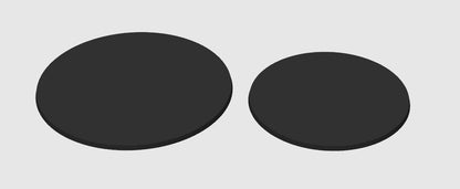 PLA Round Miniature Bases | 32/28mm Round Bases for Skirmish Wargames