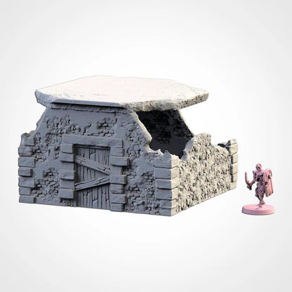 Fantasy Town Ruins | 32/28mm Wargaming Scenery and Miniature Terrain