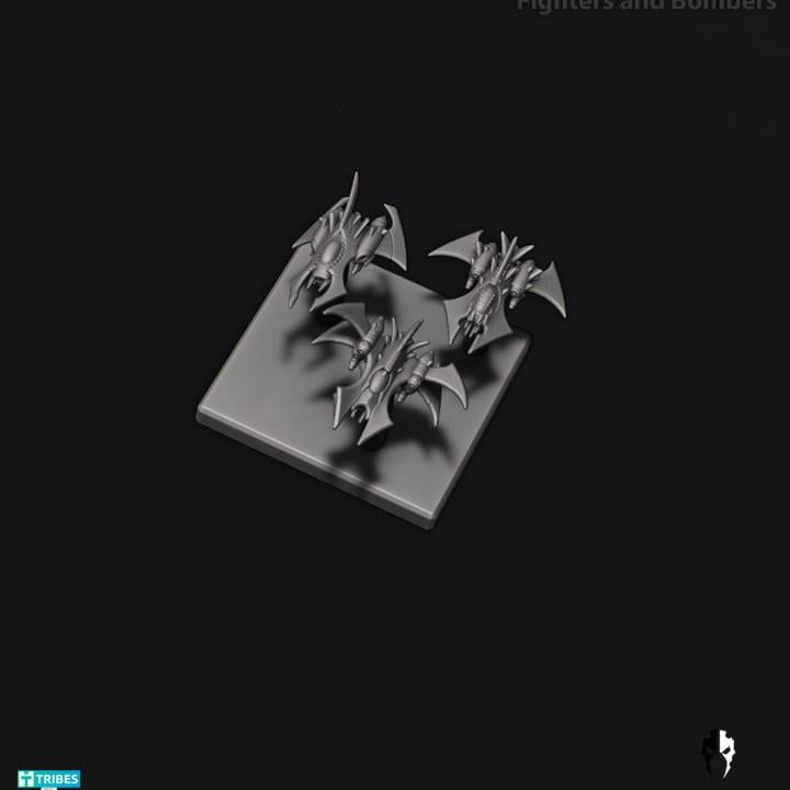 Cursed Elves Fleet Scale Fighters | Space Fleet Scale Sci-Fi Miniatures