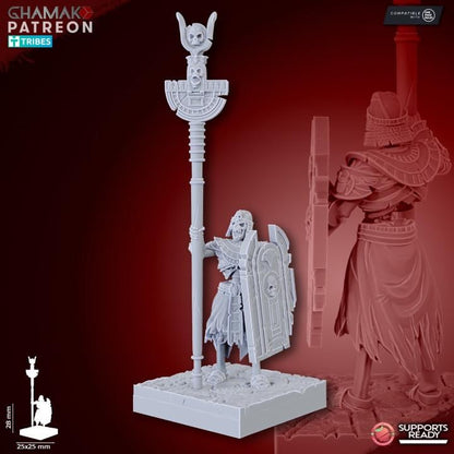 Undead Pharaohs Pyramid Guards | 28mm Heroic-Scale Fantasy Infantry Miniatures