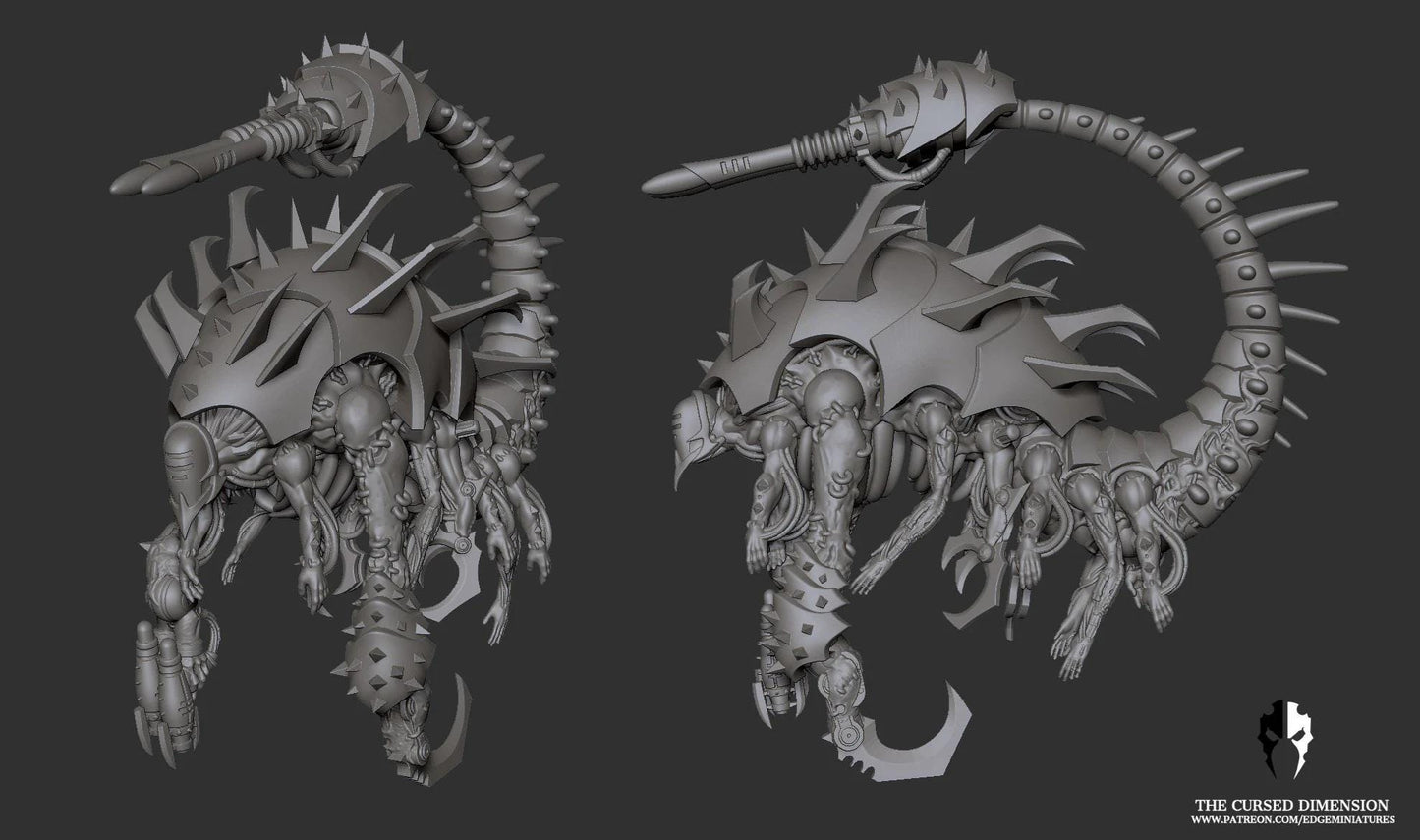 Cursed Elves Collector/Spirit Leecher | 32/28mm Heroic-Scale Sci-Fi Monster Miniatures