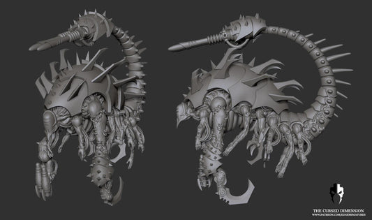 Cursed Elves Collector/Spirit Leecher | 32/28mm Heroic-Scale Sci-Fi Monster Miniatures