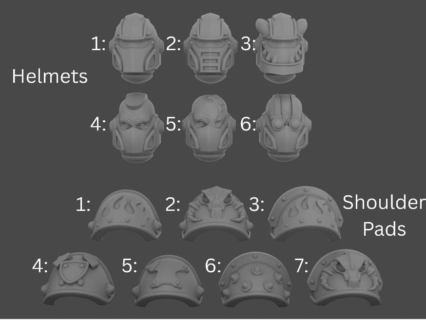 Ignisaurus Warrior Conversion Bits | Weapons, Shield and Armour Accessories for 28-32mm Sci-Fi Miniatures