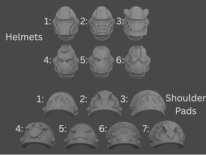 Ignisaurus Warrior Conversion Bits | Weapons, Shield and Armour Accessories for 28-32mm Sci-Fi Miniatures
