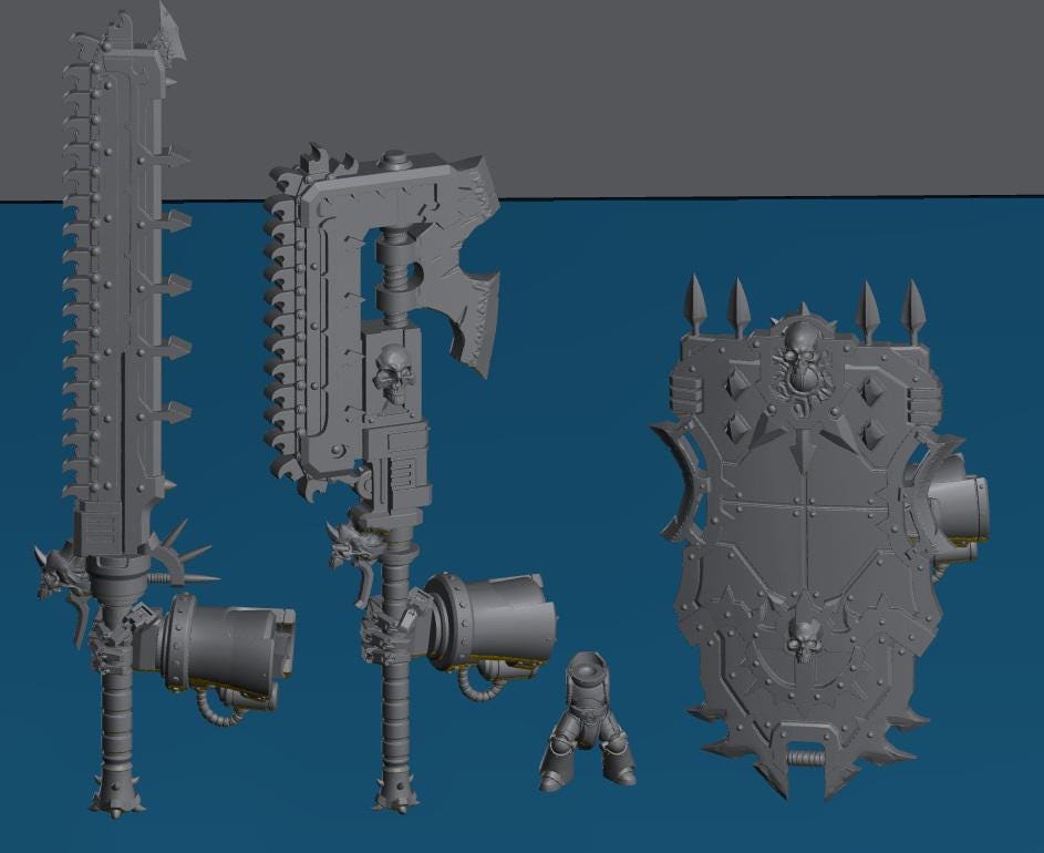Impaler Titan Miniature | 32/28mm Heroic-Scale Sci-Fi War Engine
