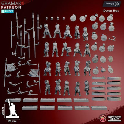 Vampire Skeletal Guard | 28mm Heroic-Scale Fantasy Infantry Miniatures
