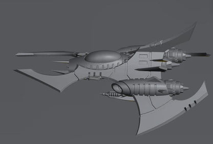 Cursed Elves Fighters | 8mm Epic Scale Sci-Fi Vehicle Miniatures