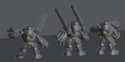 Skyborn Heavy Battlesuits | 8mm Epic Scale Sci-Fi Walker Miniature