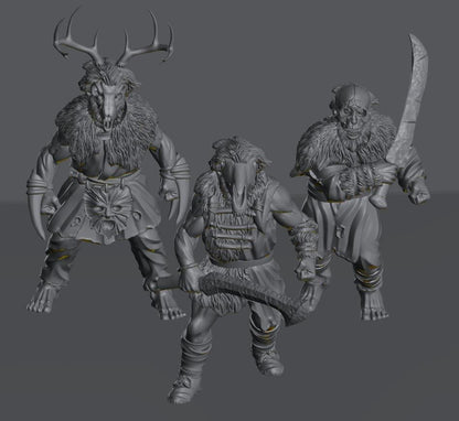 Savage Hillmen Warriors | 28mm Scale Fantasy Infantry Miniatures