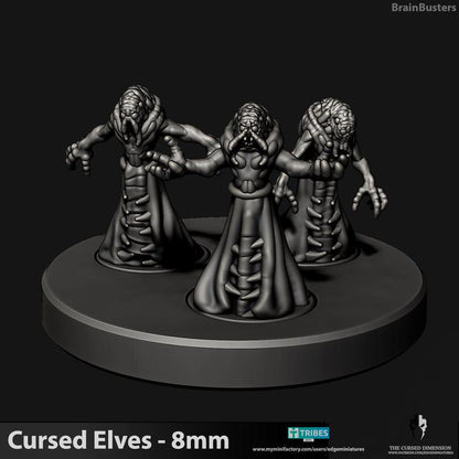 Cursed Elves Royal Court | 8mm Epic Scale Sci-Fi Infantry Miniatures