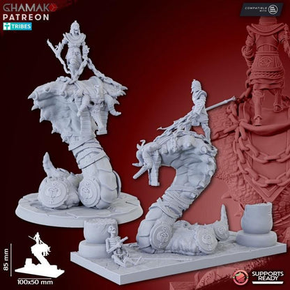 Undead Pharaohs Apophis Knights/Necropolis Guards | 28mm Heroic-Scale Fantasy Monster Miniatures
