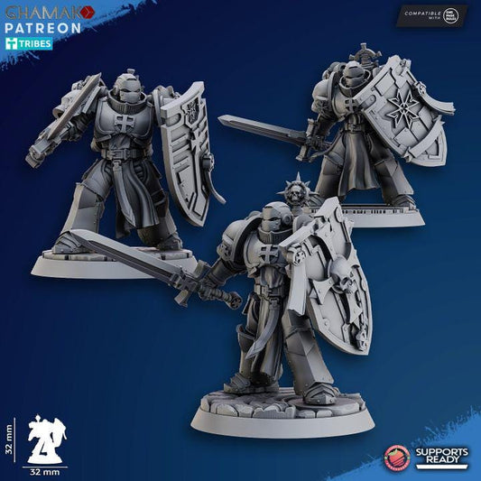 Temple Militum Sanctified Crusaders | 32/28mm Heroic-Scale Sci-Fi Infantry