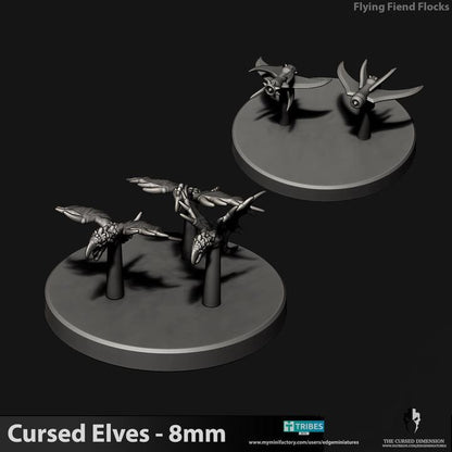 Cursed Elves Beast Squadron | 8mm Epic Scale Sci-Fi Infantry Miniatures