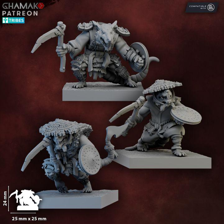 Ratmen Warriors | 28mm Heroic-Scale Fantasy Infantry Miniatures