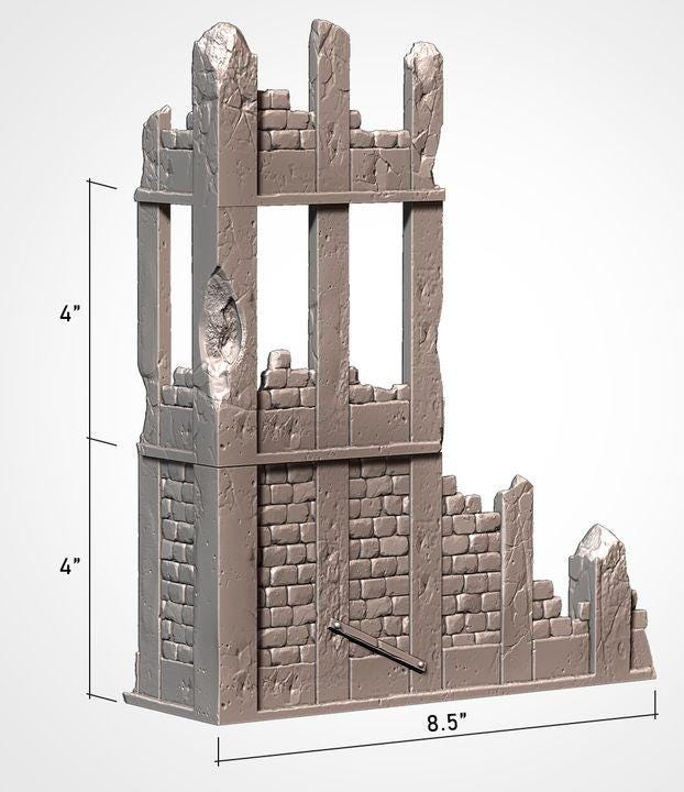 City Ruins (Old School)| 32/28mm Wargaming Scenery and Miniature Terrain