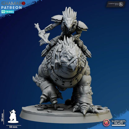 Scavengers Ravok Riders | 32/28mm Heroic-Scale Sci-Fi Monster Miniatures
