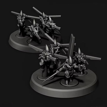 Tech Elves/Pirates Flying Warriors | 8mm Epic Scale Sci-Fi Infantry Miniatures