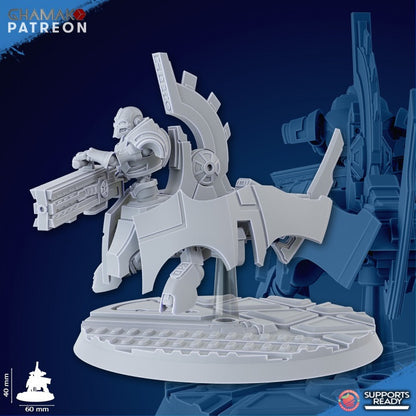 Undying Flying Warriors | 32/28mm Heroic-Scale Sci-Fi Jetbike Miniatures
