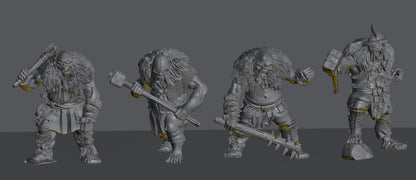 Hillmen Wildling Half Troll | 28mm Scale Fantasy Infantry Miniatures