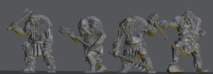 Hillmen Wildling Half Troll | 28mm Scale Fantasy Infantry Miniatures