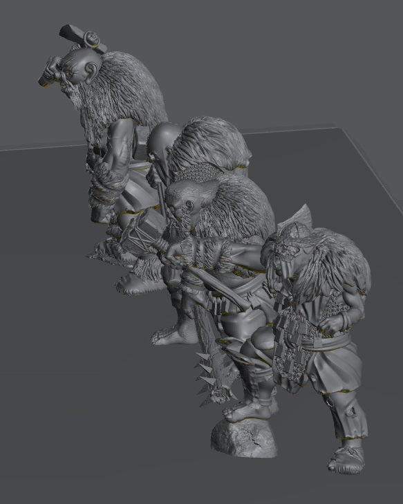 Hillmen Wildling Half Troll | 28mm Scale Fantasy Infantry Miniatures