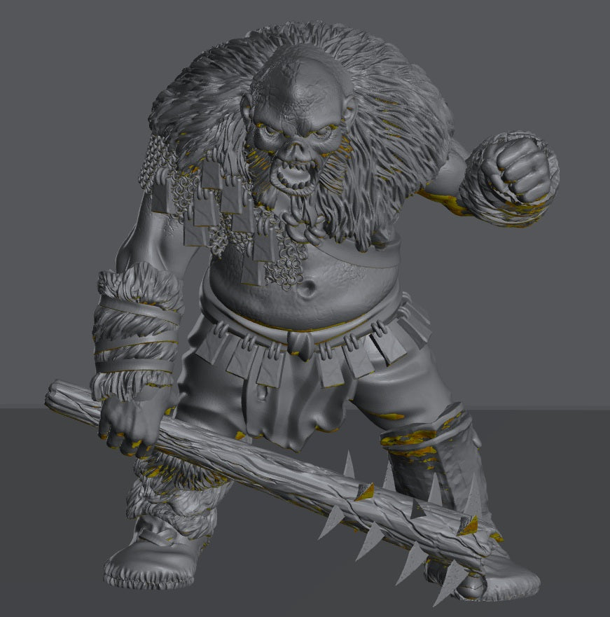Hillmen Wildling Half Troll | 28mm Scale Fantasy Infantry Miniatures