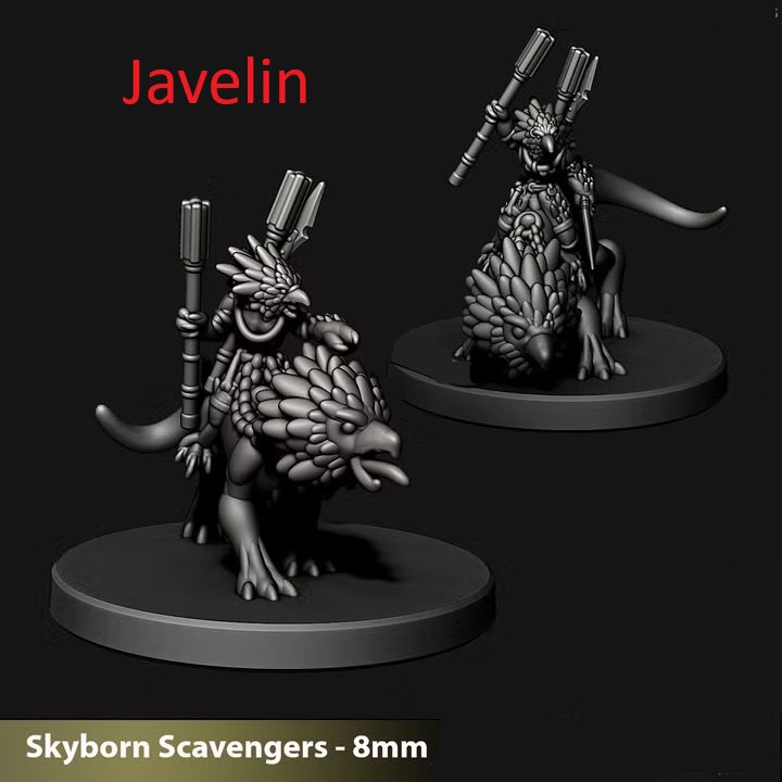 Skyborn Heavy Beast Leaders | 8mm Epic Scale Sci-Fi Walker Miniature