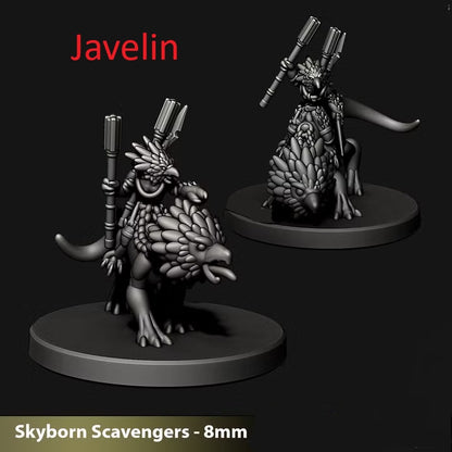 Skyborn Heavy Beast Leaders | 8mm Epic Scale Sci-Fi Walker Miniature