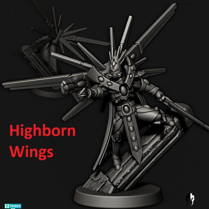 Tech Elves Heroes | 32/28mm Heroic-Scale Sci-Fi Infantry Miniatures