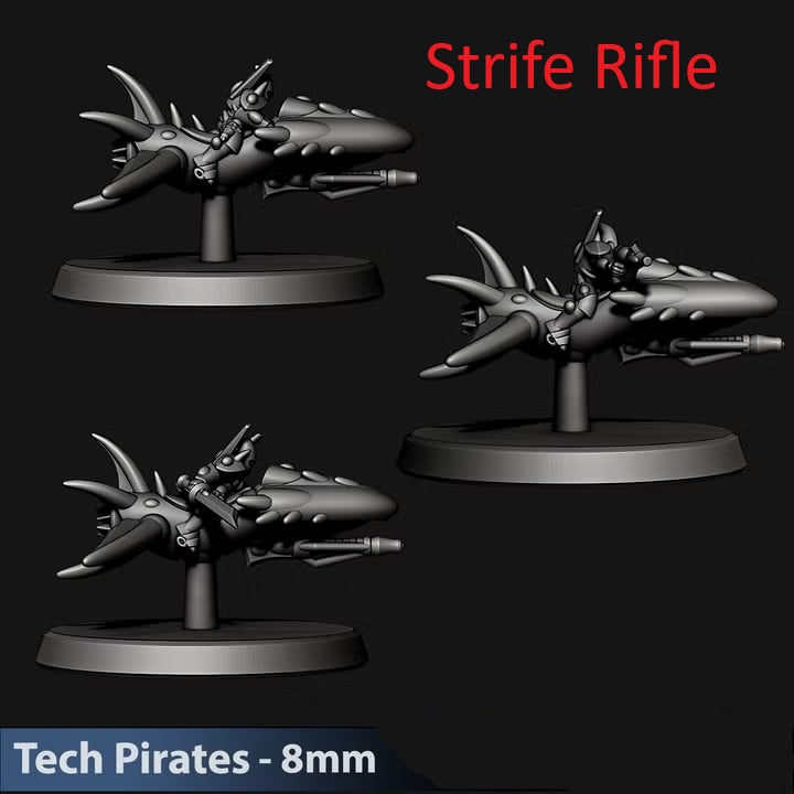 Tech Pirates Jetbikes | 8mm Epic Scale Sci-Fi Bike Miniatures