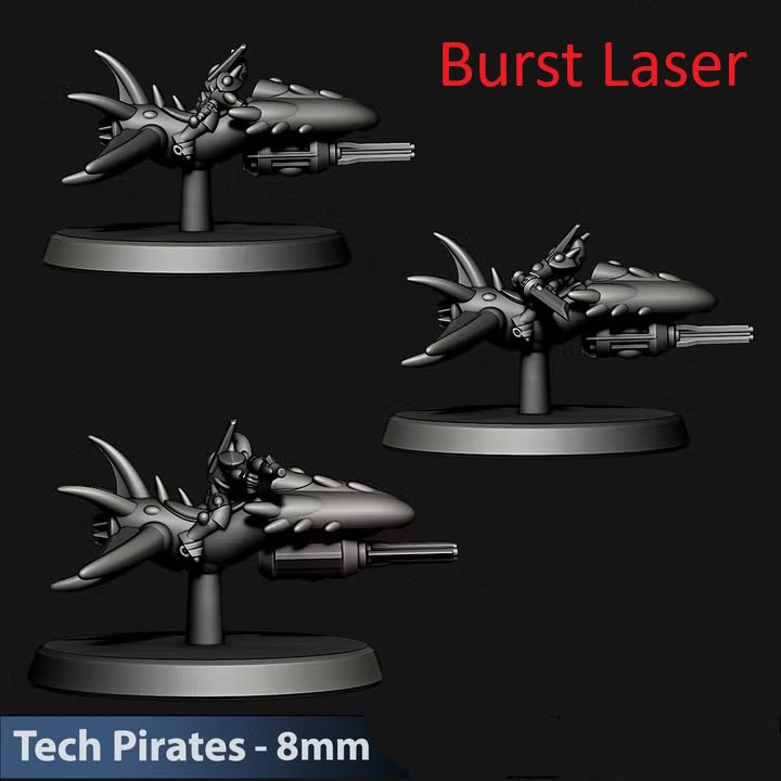Tech Pirates Jetbikes | 8mm Epic Scale Sci-Fi Bike Miniatures